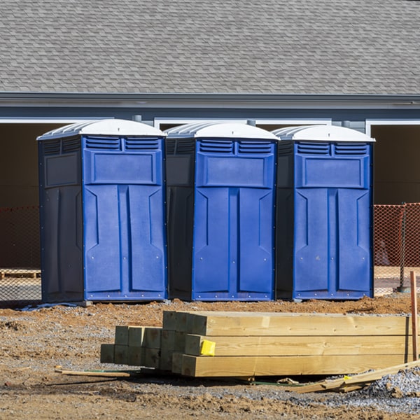 how can i report damages or issues with the porta potties during my rental period in Huntingdon Valley